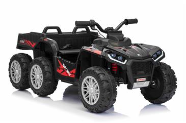 Sport EL-ATV 22,2V med 6-hjul, lithium, Lædesæde, Gummi Sort-10