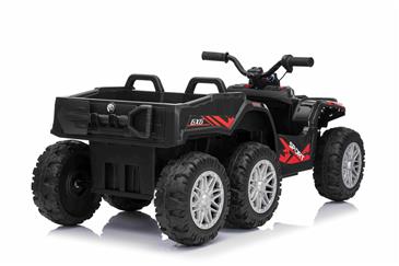 Sport EL-ATV 22,2V med 6-hjul, lithium, Lædesæde, Gummi Sort-6