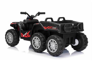Sport EL-ATV 22,2V med 6-hjul, lithium, Lædesæde, Gummi Sort-7