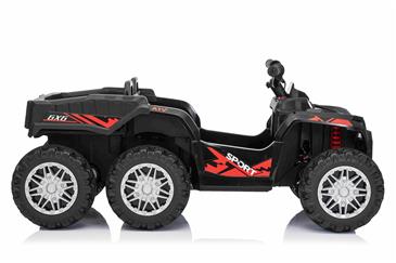 Sport EL-ATV 22,2V med 6-hjul, lithium, Lædesæde, Gummi Sort-8