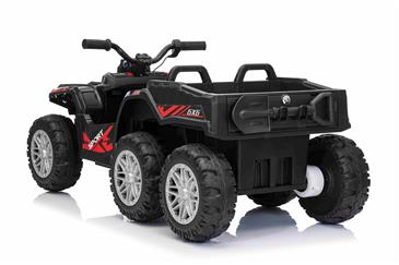 Sport EL-ATV 22,2V med 6-hjul, lithium, Lædesæde, Gummi Sort-9