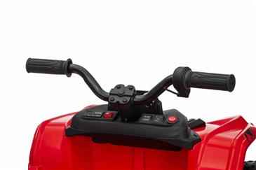 Sport EL-ATV 22,2V med 6-hjul, lithium, Lædesæde, Gummi Rød-9