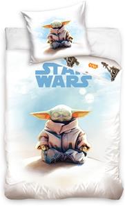 Star Wars Grogu Baby Yoda Sengetøj 150 x 210 cm - 100 procent bomuld