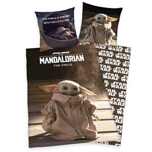 Star Wars Mandalorian The Child Sengetøj - 100 procent bomuld