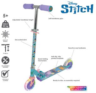 Stitch Sammenklappelig Løbehjul med Lysende Hjul-8