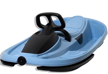 Stratos bobslæde med rat, Arctic Blue