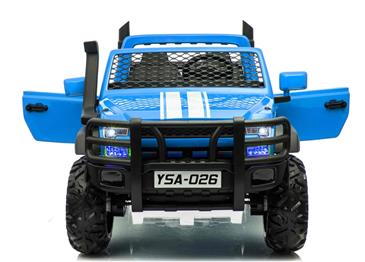 Super-BLUE SUV XL Elbil til 2 Børn m/4x12V Motorer + fjernbetjening-2