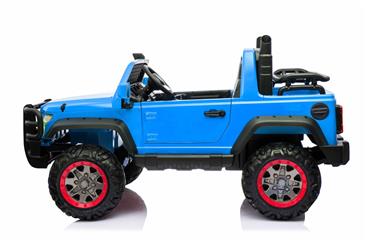 Super-BLUE SUV XL Elbil til 2 Børn m/4x12V Motorer + fjernbetjening-3