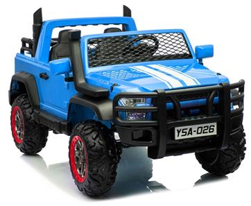 Super-BLUE SUV XL Elbil til 2 Børn m/4x12V Motorer + fjernbetjening-7