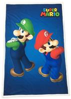 Super Mario Sherpa Fleece tæppe - 100 x 150 cm