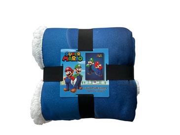 Super Mario Sherpa Fleece tæppe - 100 x 150 cm-3