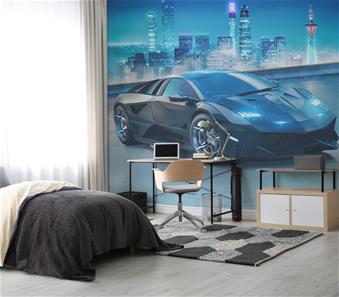 Super Sports Car tapet 243 x 305 cm