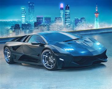 Super Sports Car tapet 243 x 305 cm-2