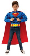 Superman Muskeltop og kappe Udklædning
