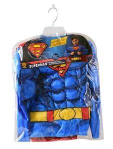 Superman Muskeltop og kappe Udklædning-2