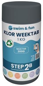 Swim & Fun Klor WeekTab tabletter 200 g, 1 kg 