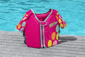 Swim Safe ABC Svømme Træningsvest UPF 50+ m/ærmer, Skum 11-30 kg Pink-5