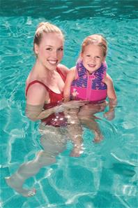Swim Safe Svømme træningsvest i 2 dele 3-6 år, havfrue-13