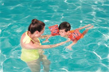 Swim Safe Stof Svømmevinger 1-3 år, haj-7