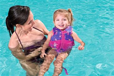 Swim Safe Svømme træningsvest i 2 dele 1-3 år, havfrue-9