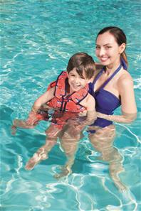 Swim Safe Svømme træningsvest i 2 dele 3-6 år, haj-12