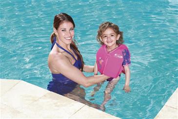 Swim Safe Svømme Træningsvest UPF 50+ m/ærmer, Skum 3-6 år, HAVFRUE-5
