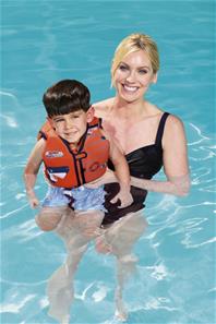 Swim Safe Svømme Træningsvest UPF 50+, Skum 1-3 år, HAJ ny model-5