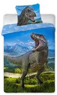 T-Rex Dinosaur Sengetøj 140x200 cm - 100 procent bomuld