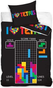 Tetris Gamer Sengetøj - 100 procent bomuld