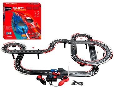 Thunder Track Elektronisk Racerbane 1:64 553 cm