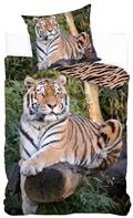 Tiger på træ Sengetøj 140 x 200, 100 procent bomuld
