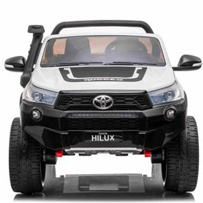 Toyota Hilux 24v ELBil m/2x24V 240W motor + Lædersæde + Gummihjul, Hvid-2