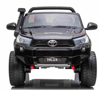 Toyota Hilux 24v ELBil m/2x24V 240W motor + Lædersæde + Gummihjul, Sort-4