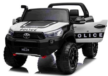 Toyota Hilux 24v Politi ELBil m/2x24V 240W motor + Lædersæde + Gummihjul-8