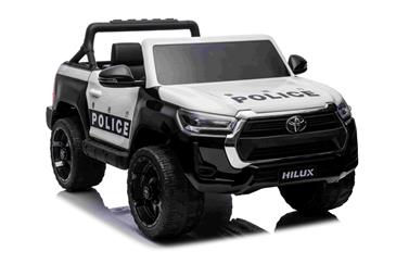 Toyota Hilux Elbil til børn 12v m/Gummihjul + Lædersæde + 2.4G-13