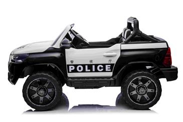 Toyota Hilux Elbil til børn 12v m/Gummihjul + Lædersæde + 2.4G-2