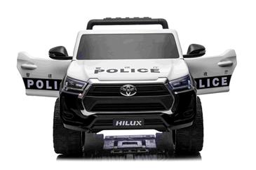 Toyota Hilux Elbil til børn 12v m/Gummihjul + Lædersæde + 2.4G-5