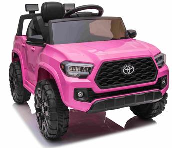 Toyota Tacoma ELBil til børn 12V m/Lædersæde og 2.4G Fjernbetjening, Pink-2