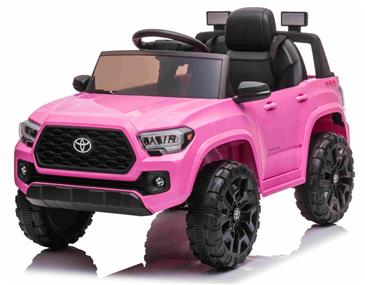 Toyota Tacoma ELBil til børn 12V m/Lædersæde og 2.4G Fjernbetjening, Pink-4