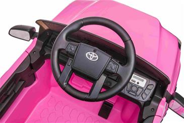 Toyota Tacoma ELBil til børn 12V m/Lædersæde og 2.4G Fjernbetjening, Pink-8