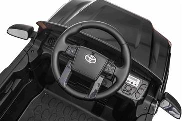 Toyota Tacoma ELBil til børn 12V m/Lædersæde og 2.4G Fjernbetjening, Sort-10