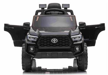 Toyota Tacoma ELBil til børn 12V m/Lædersæde og 2.4G Fjernbetjening, Sort-2