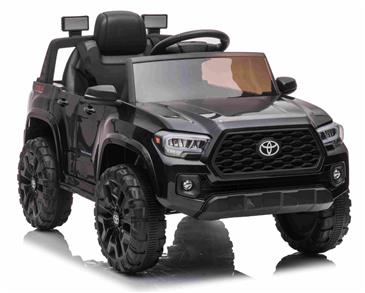 Toyota Tacoma ELBil til børn 12V m/Lædersæde og 2.4G Fjernbetjening, Sort-3