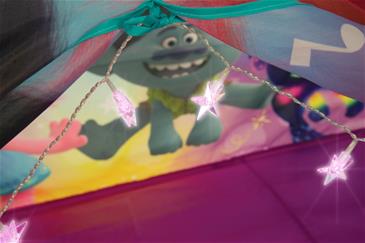 Trolls 2 Drømme Børnetelt med luftmadras og lys-5