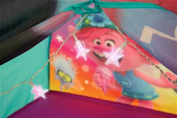 Trolls 2 Drømme Børnetelt med luftmadras og lys-6