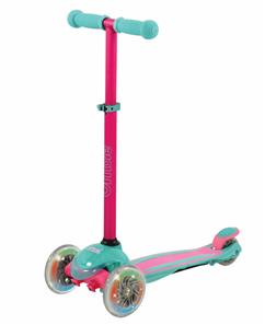 U Move Mini Compact LED Løbehjul, Pink / Teal