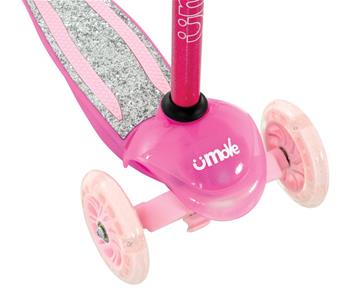 uMoVe Sparkle Mini Flex LED Løbehjul, Pink-6