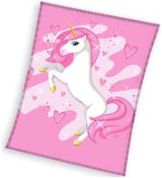 Unicorn Enhjørning Fleece tæppe - 150 x 200 cm