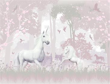 Unicorn Forest / Enhjørningsskov tapet 243 x 305 cm-2