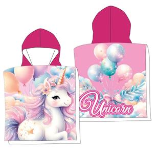 Unicorn Poncho badehåndklæde med hætte - Fast Dry-3